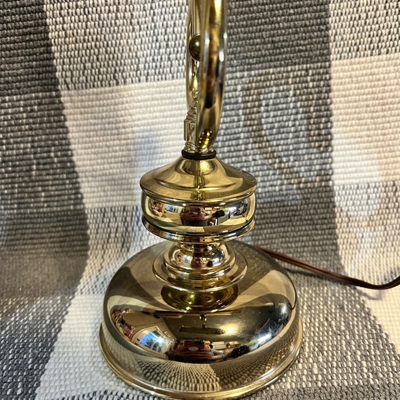 Vintage Underwriters Laboratories Brass Portable Banker Piano Student Desk Lamp - Picture 4 of 14